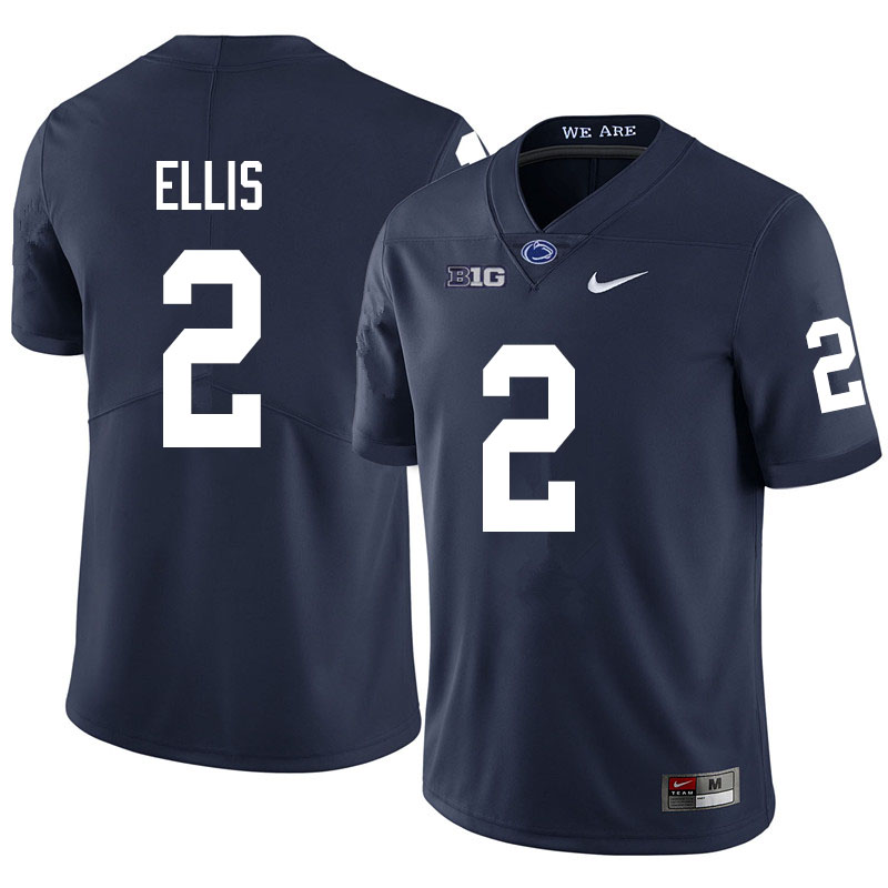 NCAA Nike Men's Penn State Nittany Lions Keaton Ellis #2 College Football Authentic Navy Stitched Jersey WTJ1598TZ